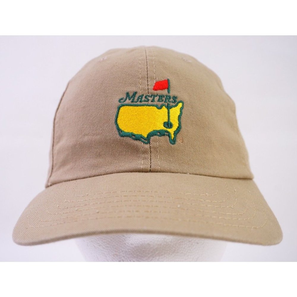 Masters Golf Hat American Needle Adjustable/Unstructured Dad Hat Tan Augusta